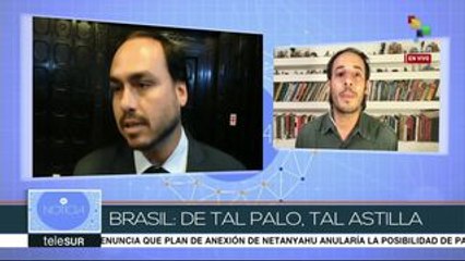 Polémica tras fotografía de hijo de Bolsonaro posando con un arma