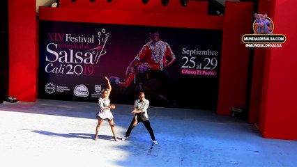 Natalia Mosquera y Rodrigo Jose Diaz, Pareja Cabaret XIV Festiva Mundial de Salsa Cali 2019