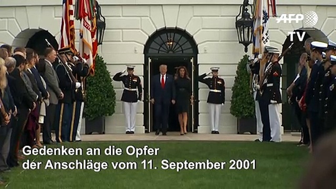 Trump gedenkt der Opfer der Anschläge vom 11. September 2001