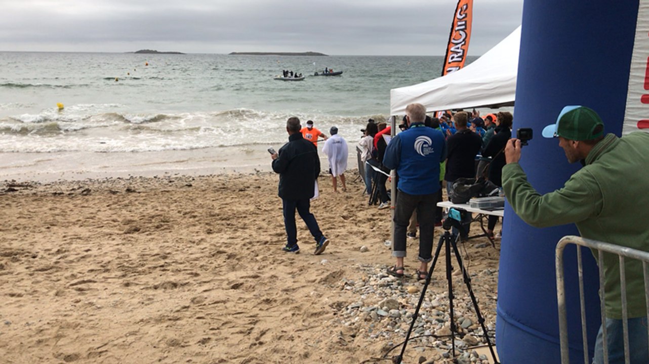 Arrivée du vainqueur de l’Ocean Racing de Quiberon