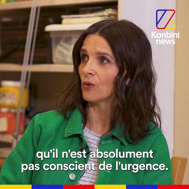 Juliette Binoche reçoit Hugo Clément pour alerter sur l'écologie