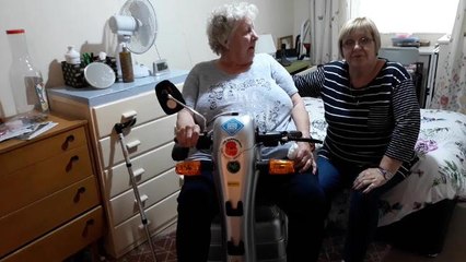 Mobility scooter battle