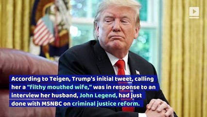 Chrissy Teigen Opens up About Trump Twitter Feud