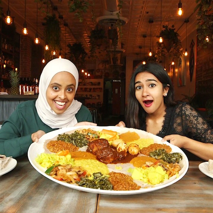 Injera is a staple of Ethiopian cuisine — here is how it's made and how to eat it