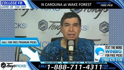 North Carolina Wake Forest College Football Pick 9/13/2019