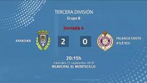 Resumen partido entre Arandina y Palencia Cristo Atlético Jornada 4 Tercera División