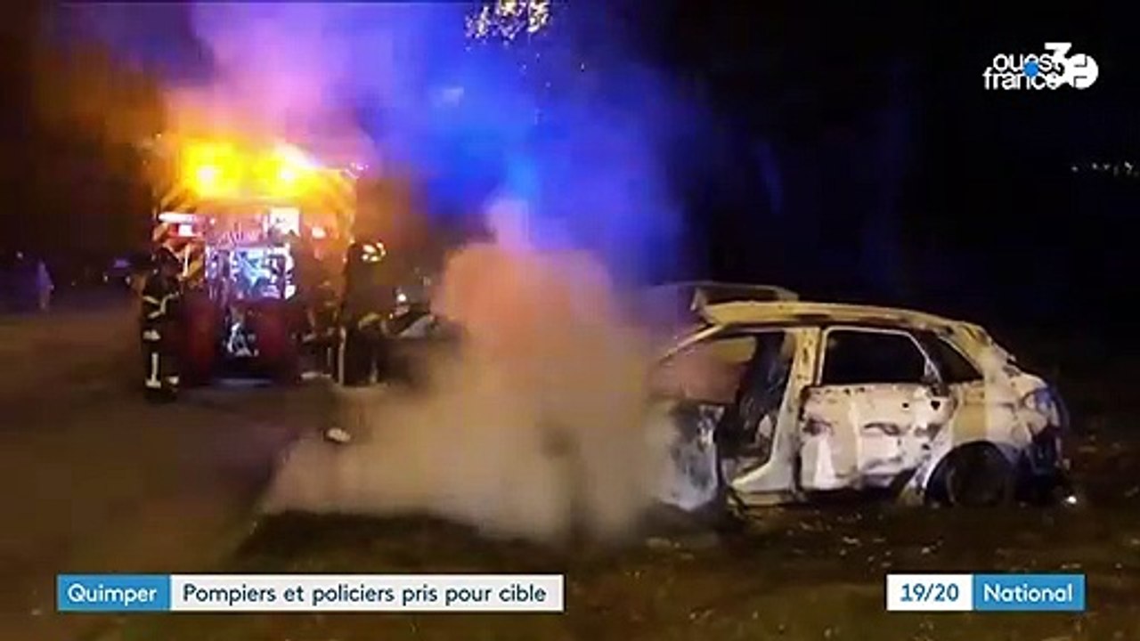 Finistère : des pompiers et des policiers pris pour cible par des jeunes à Quimper