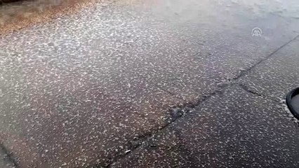 Sağanak ve dolu etkili oldu