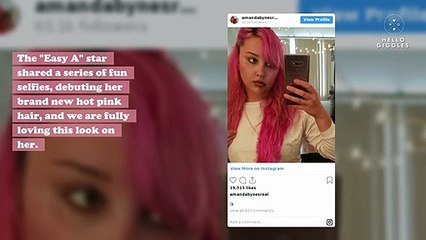 Amanda Bynes just joined Instagram, and we love her fun pink hair
