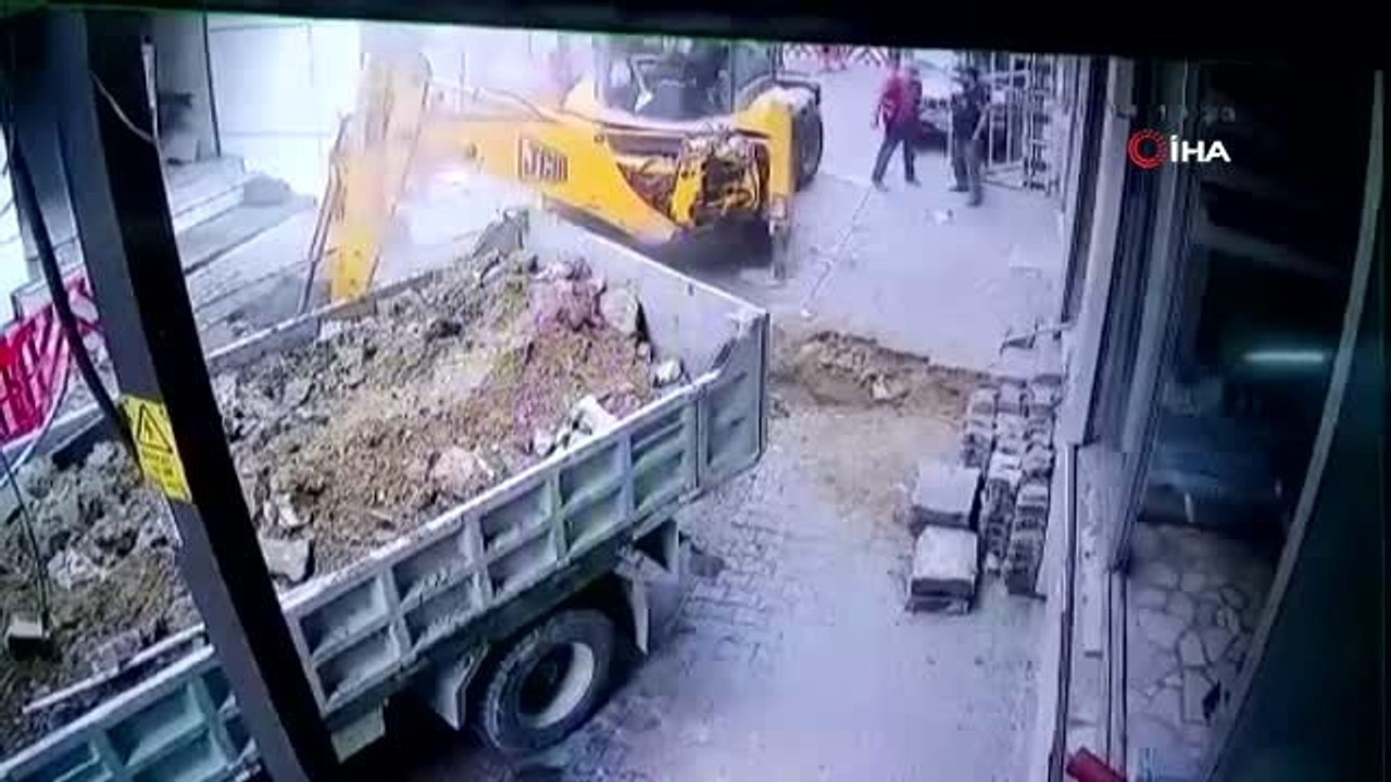 Şişli'de doğalgaz borusu böyle patladı