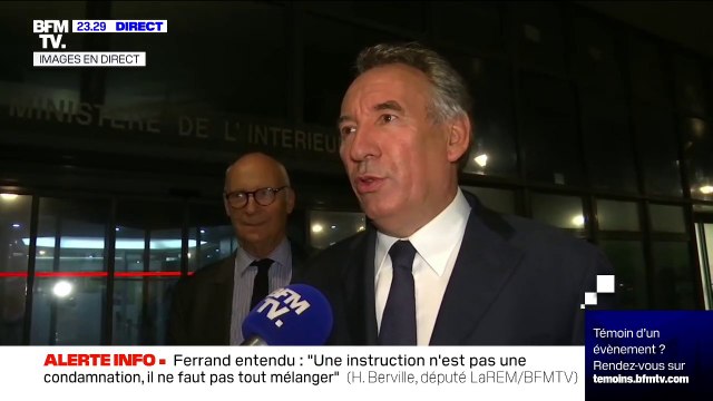 Emplois fictifs du Modem: Je suis très content de cette journée , a déclaré François Bayrou à la sortie de son audition