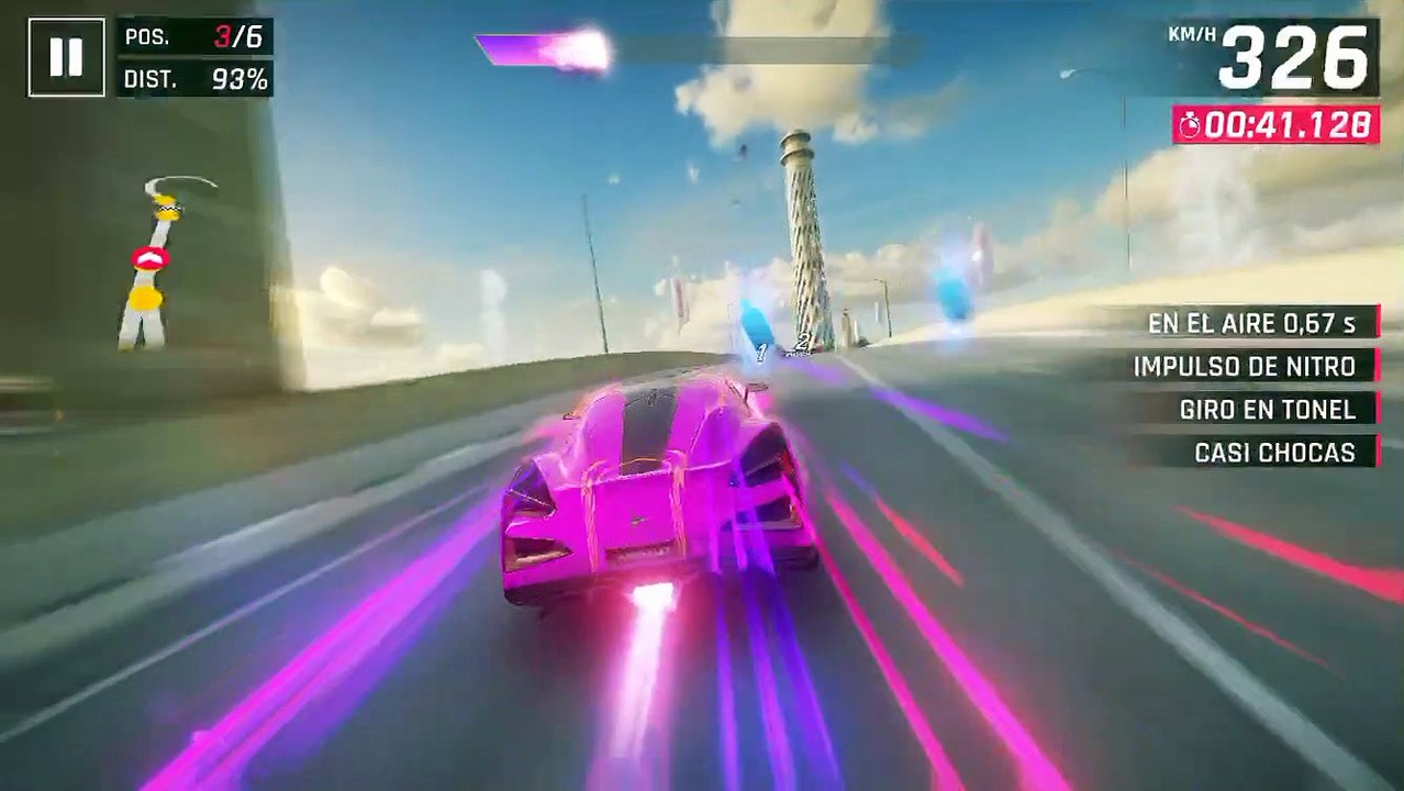 Asphalt total el crack de la conducción Correrr y saltar