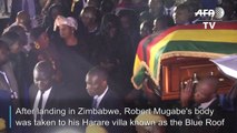 Mugabe's body taken to his Harare villa