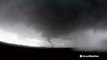 Tornado tears through field in time-lapse
