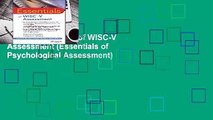 [FREE] Essentials of WISC-V Assessment (Essentials of Psychological Assessment)