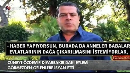 Cüneyt Özdemir Diyarbakır'daki eylemi görmezden gelenleri eleştirdi