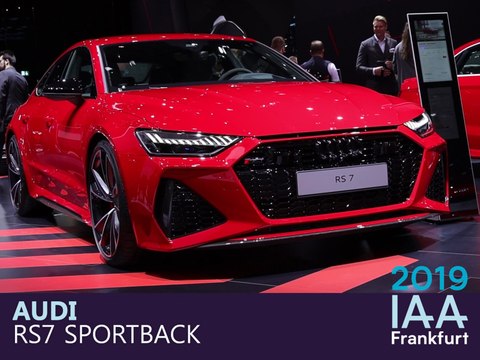 Audi RS7 Sportback en direct du salon de Francfort 2019