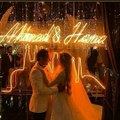 لقطات رومانسية من حفل زفاف هنا الزاهد وأحمد فهمي.. العروس صارت سندريلا