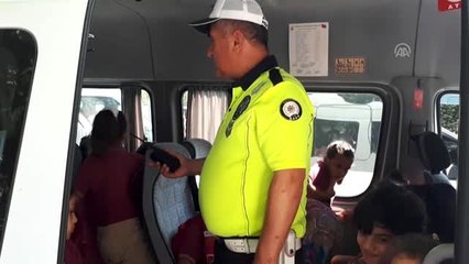 Dörtyol'da okul servislerine denetim