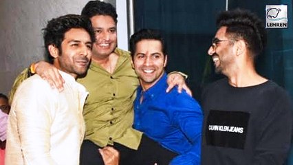Varun, Kartik, Aparshakti, Nushrat At Bhushan Kumar's Ganpati Darshan