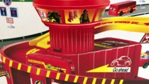 Fire Brigade Fire Station Elevator Spiral Ramp Unboxing Demo Review