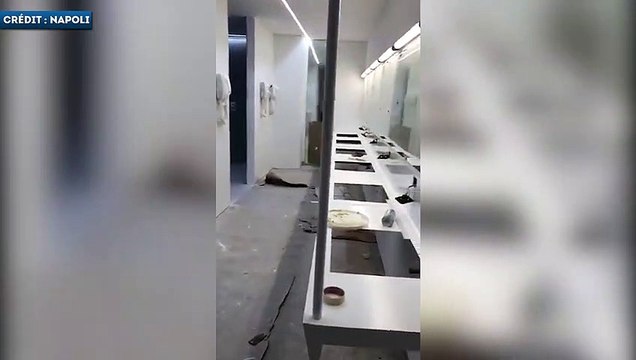 Les images surprenantes des vestiaires du Napoli