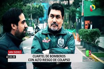 San Isidro: cuartel de bomberos con alto riesgo de colapso