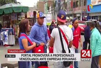 Lanzan portal que promoverá a profesionales venezolanos a empresas peruanas