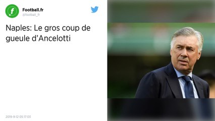 Serie A : Carlo Ancelotti : « Je suis consterné » par l’état des vestiaires de San Paolo