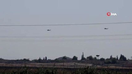 Türk ve ABD helikopterlerinden ortak devriye uçuşu