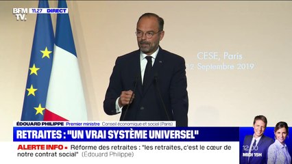 Retraites: Édouard Philippe promet de "bâtir un système vraiment universel"