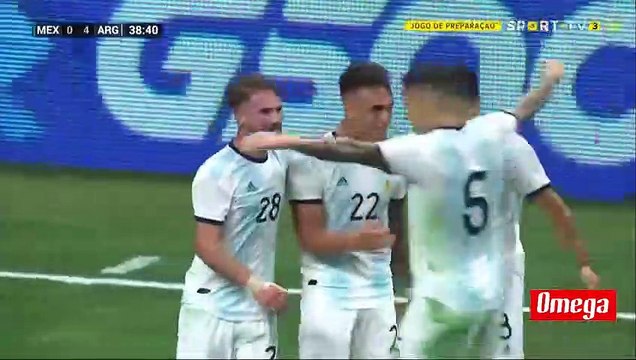 ملخص مباراة الارجنتين والمكسيك 4-0 تالق التانجو مبارة ممتعة وقوية
