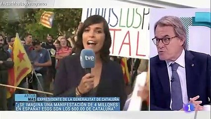 Artur Mas, tan tranquilo cuando le ponen la agresión a una reportera de TVE: "Más que preocuparme, me disgusta"