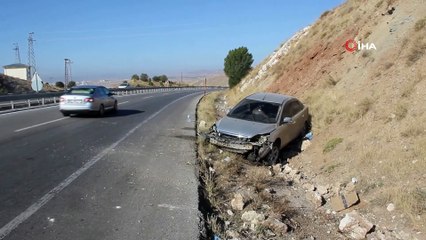 Kontrolden çıkan otomobil sulama kanalına düştü: 1 yaralı