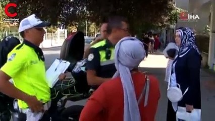 Bir günde 20 yayaya ceza kesildi