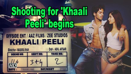 Shooting for 'Khaali Peeli' begins