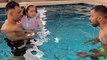 MS Dhoni And Daughter Ziva Enjoy Pool Time With Hardik Pandya