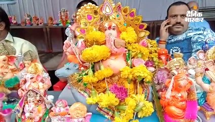 गजानन की विदाई का सिलसिला शुरू, निगम ने हर चौराहे पर बनाए अस्थायी कुंड