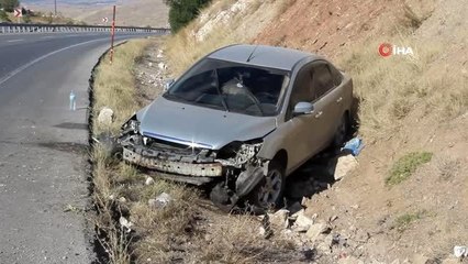 Kontrolden çıkan otomobil sulama kanalına düştü: 1 yaralı