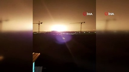 Girne patlama sonrası görüntülendi