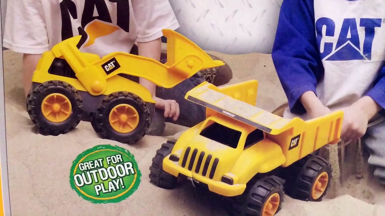 CAT Tough Tracks The Feel of Real Dump Truck 14 inches Unboxing Demo Review