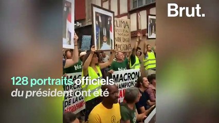 "Mon casier judiciaire comparé à l'urgence climatique, c'est rien" : elle est poursuivie pour avoir décroché des portraits d'Emmanuel Macron