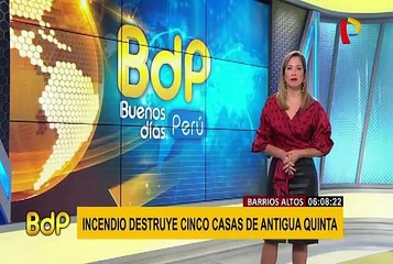 Quiso quemar a su pareja y provocó voraz incendio en Barrios Altos