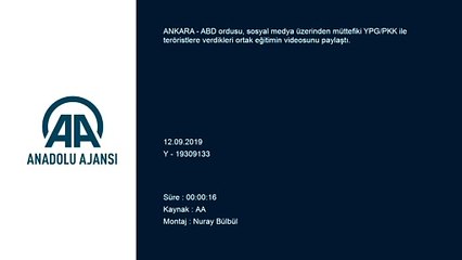 ABD ordusu ve YPG/PKK'dan askeri eğitim görüntüsü - ANKARA