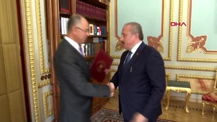 Tbmm başkanı şentop filistin büyükelçisini kabul etti