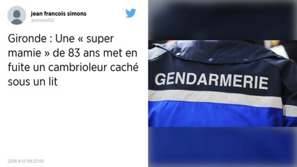 Gironde : Une « mamie courage » de 83 ans chasse un cambrioleur caché sous son lit