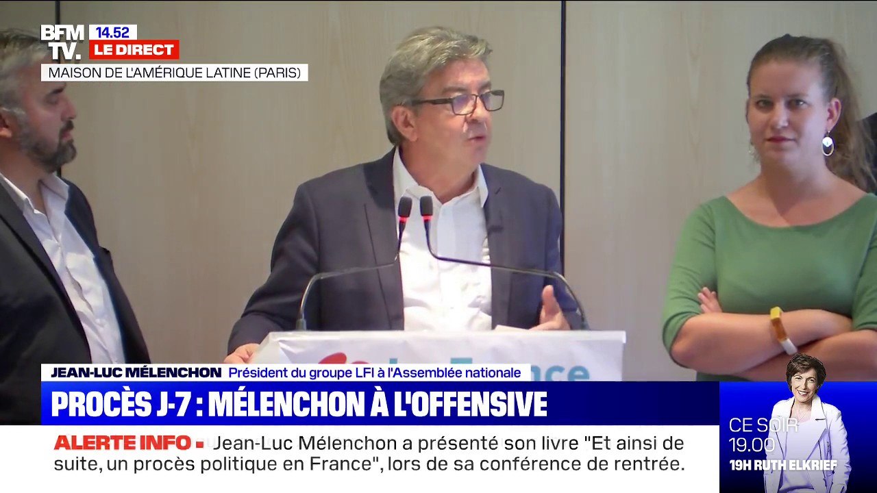 Jean-Luc Mélenchon condamne un "procès politique" à son encontre