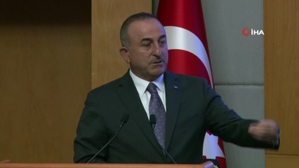 Mevlüt Çavuşoğlu: 'Aynı ideolojiden diye dağdaki teröristi meşru göstermeye çalışmak çok tehlikeli bir gelişmedir'