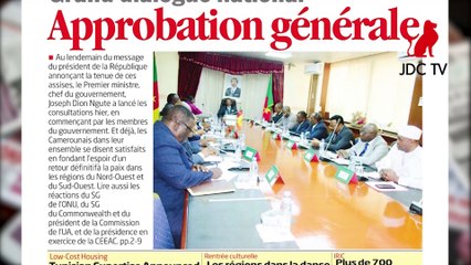 REVUE DE PRESSE CAMEROUNAISE DU 12 SEPTEMBRE 2019
