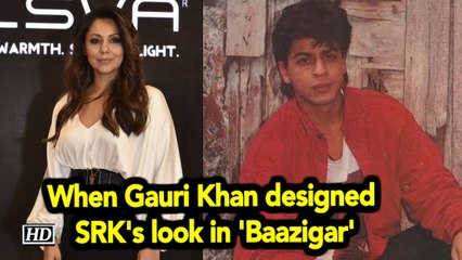 When Gauri Khan designed SRK's look in 'Baazigar'